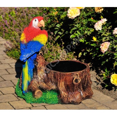 Садовая фигурка попугая Cera Trunchi с попугаем